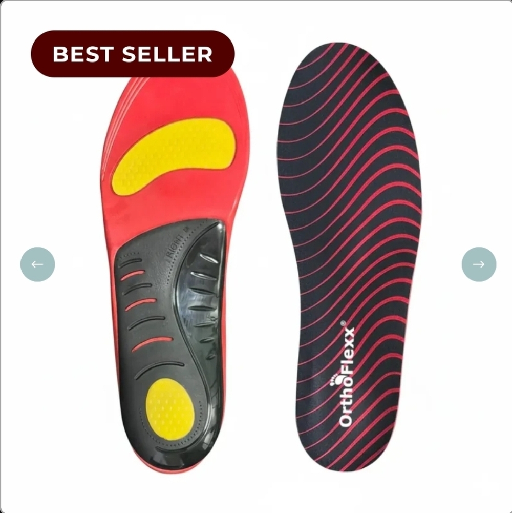 ORTHO FLEXX MAX ARCH SUPPORT ORTHOTIC INSOLES - Picture 5 of 6